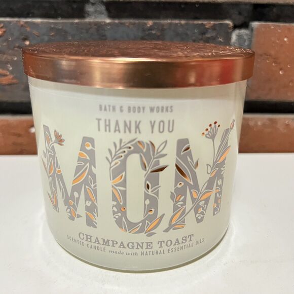 Bath & Body Works Thank You Mom Candle Champagne Toast 3-Wick - 14.5 oz - Picture 1 of 6